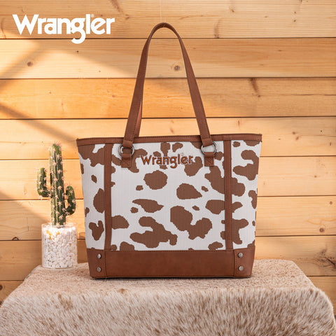 Wrangler Cow Print Tote