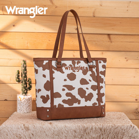 Wrangler Cow Print Tote