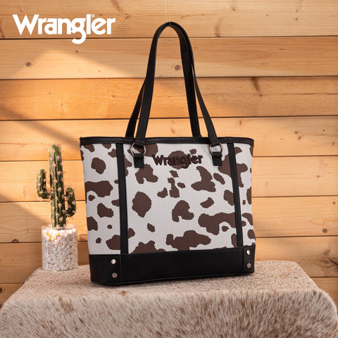 Wrangler Cow Print Tote
