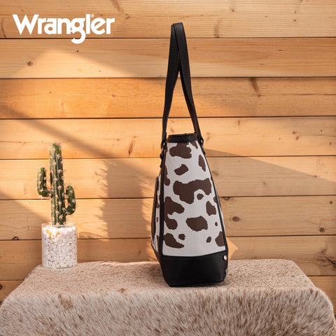 Wrangler Cow Print Tote