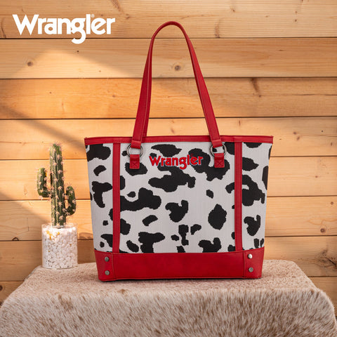Wrangler Cow Print Tote
