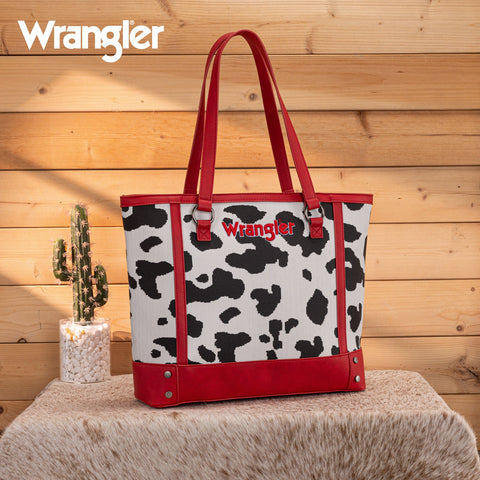 Wrangler Cow Print Tote