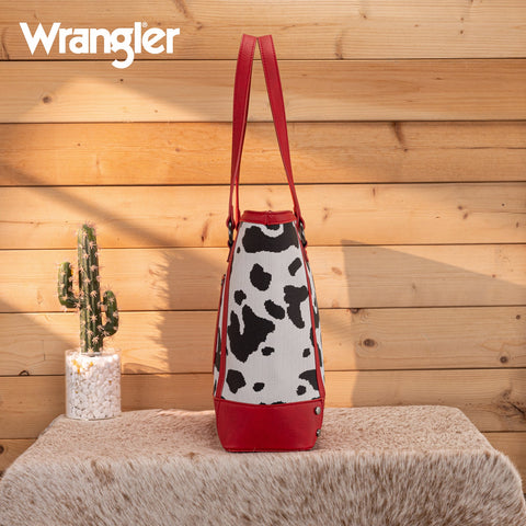 Wrangler Cow Print Tote
