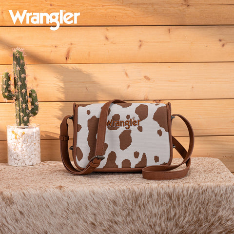 Wrangler Cow Print Crossbody