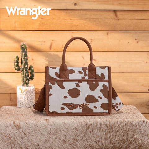 Wrangler Cow Print Tote/Crossbody