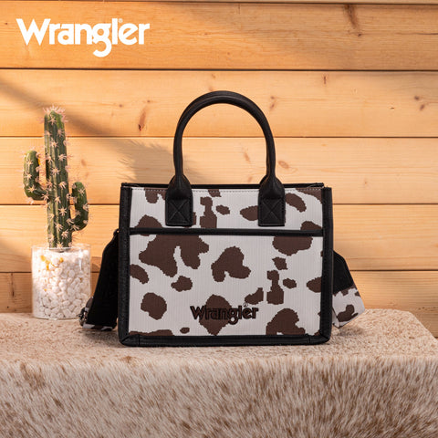Wrangler Cow Print Tote/Crossbody