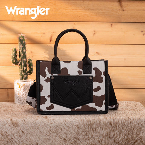 Wrangler Cow Print Tote/Crossbody