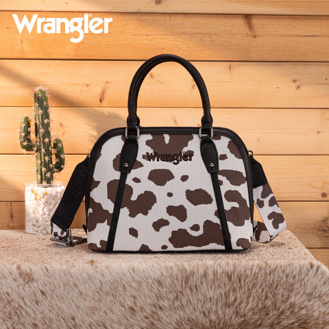 Wrangler Cow Print Satchel/Crossbody