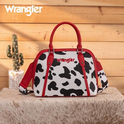 Wrangler Cow Print Satchel/Crossbody