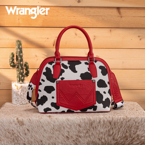Wrangler Cow Print Satchel/Crossbody