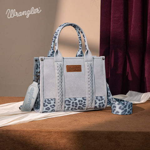 Wrangler Leopard Print Concealed Carry Tote/Crossbody