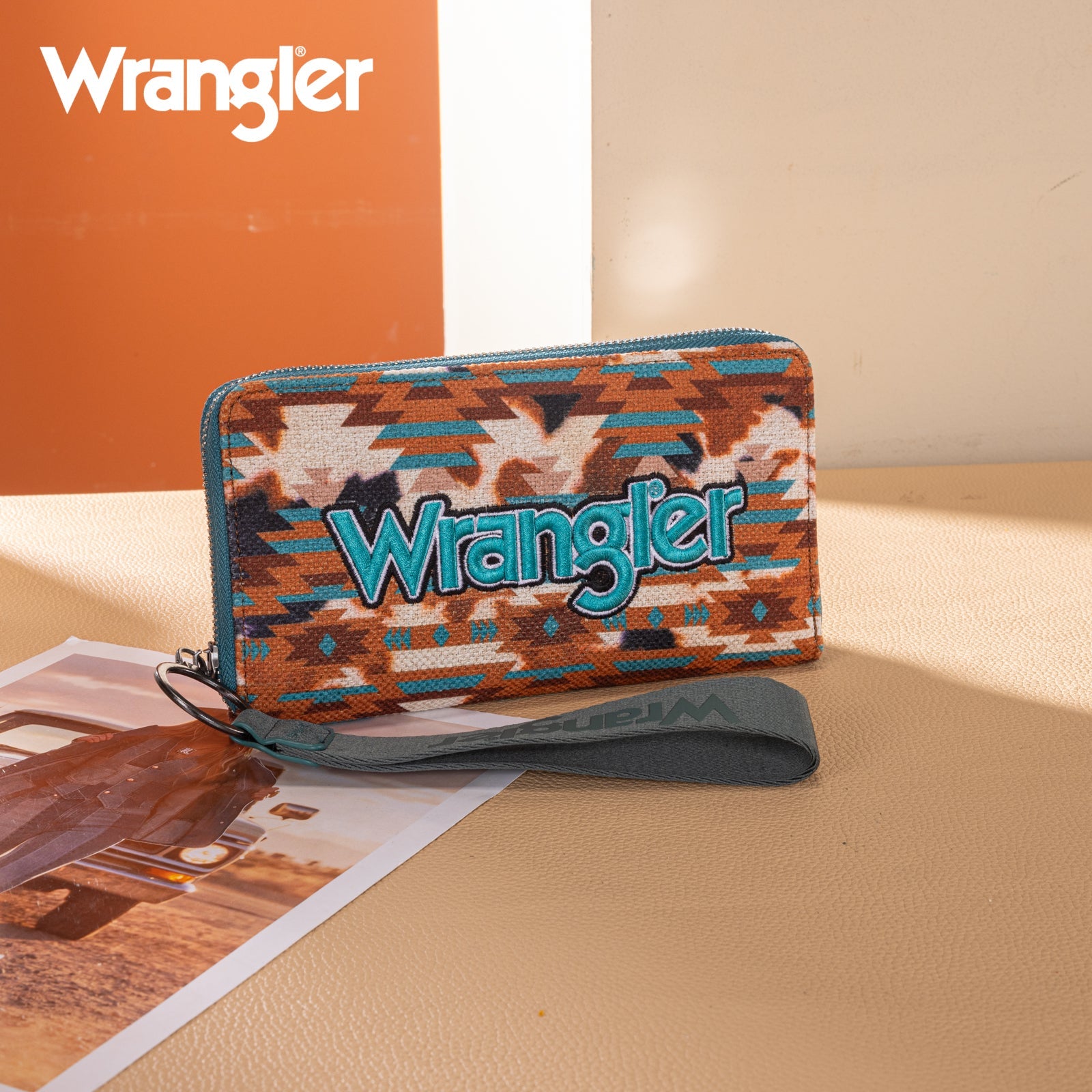 Wrangler Aztec Print Wallet