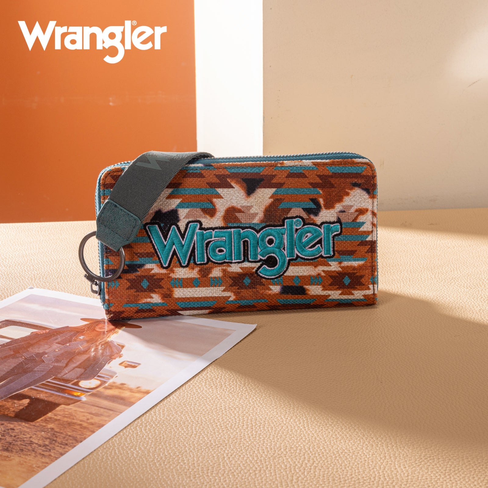 Wrangler Aztec Print Wallet