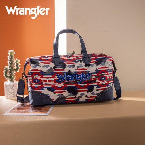 Wrangler Aztec Print Duffle/Crossbody