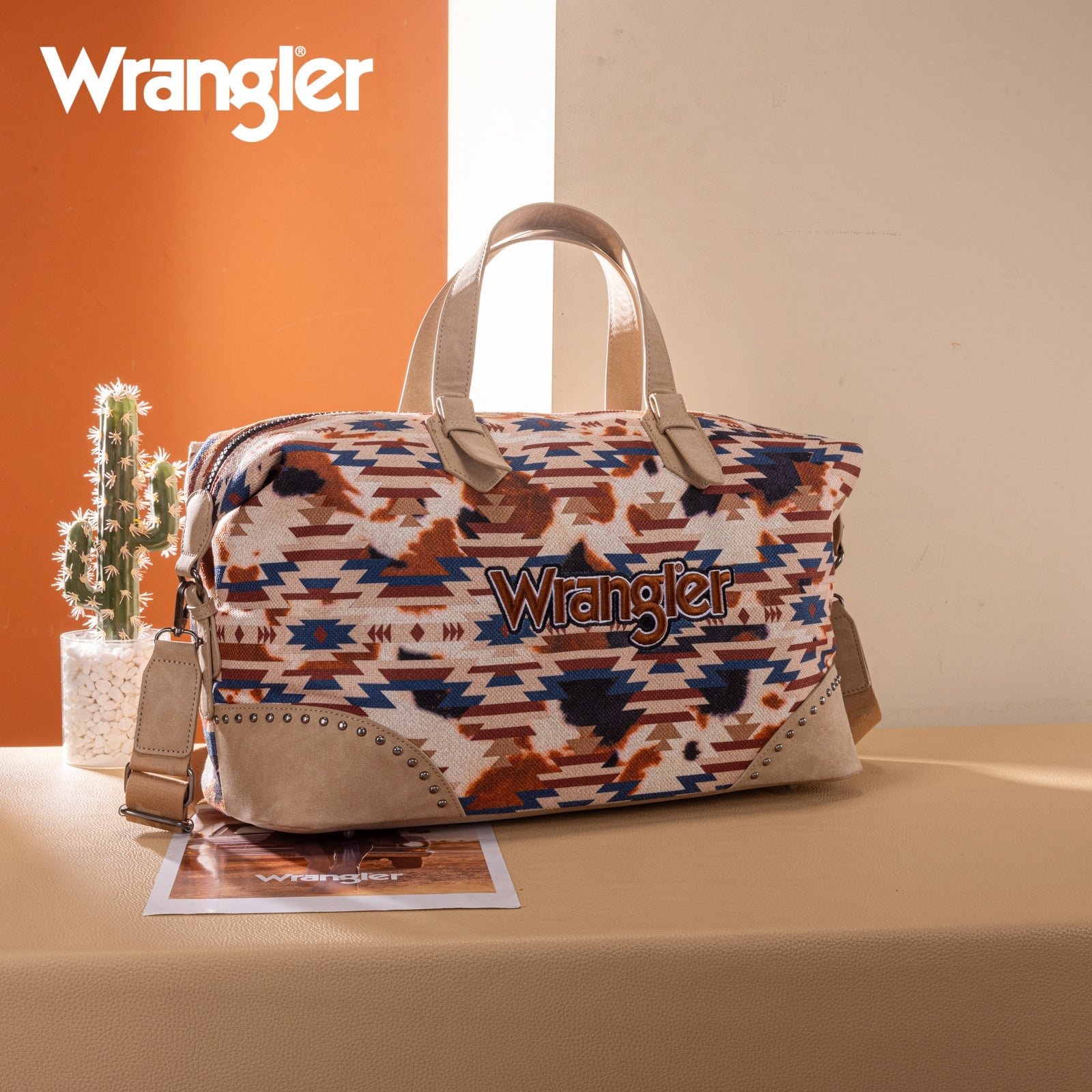 Wrangler Aztec Print Duffle/Crossbody