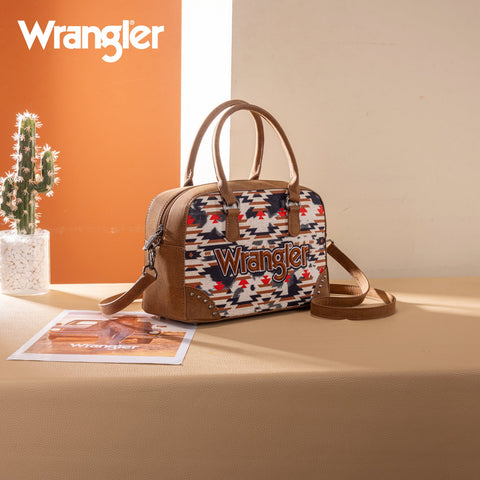 Wrangler Aztec Print Satchel/Crossbody