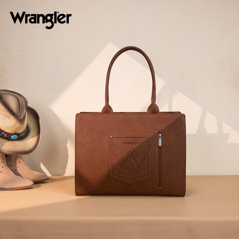 Wrangler Horseshoe Cutout Carry-All Large Tote Bag