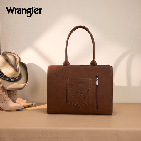 Wrangler Horseshoe Cutout Carry-All Large Tote Bag