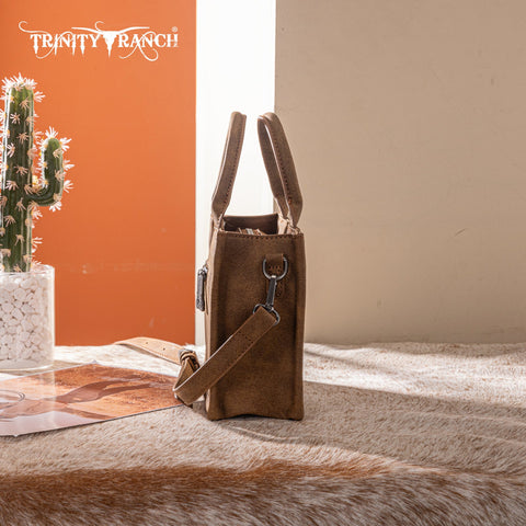 Trinity Ranch Western Hair-On Cowhide Mini Tote/Crossbody