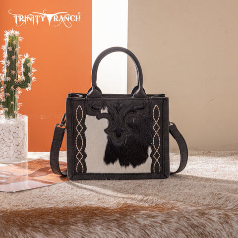 Trinity Ranch Western Hair-On Cowhide Mini Tote/Crossbody