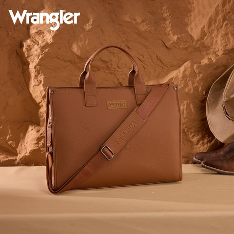 Wrangler Structured Work Tote/Large Carry-All Tote/Crossbody with Pouch