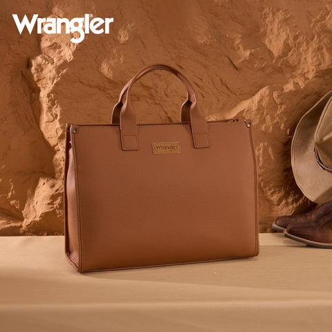 Wrangler Structured Work Tote/Large Carry-All Tote/Crossbody with Pouch