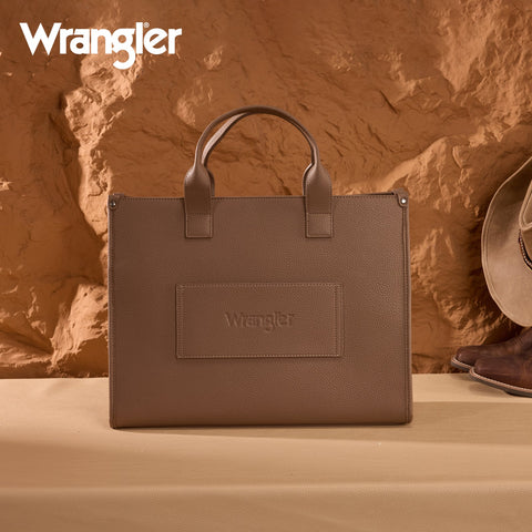 Wrangler Structured Work Tote/Large Carry-All Tote/Crossbody with Pouch