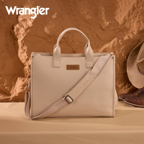 Wrangler Structured Work Tote/Large Carry-All Tote/Crossbody with Pouch