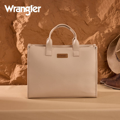 Wrangler Structured Work Tote/Large Carry-All Tote/Crossbody with Pouch