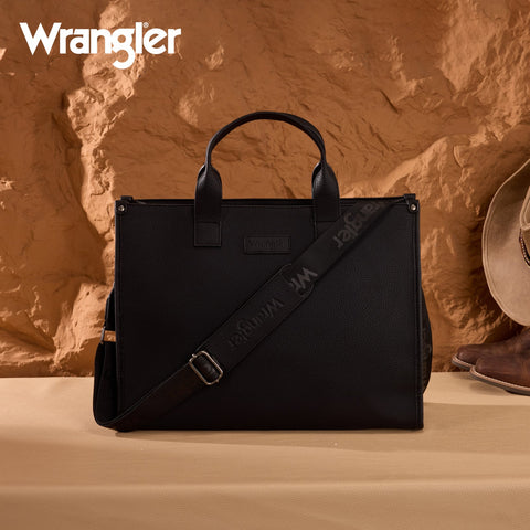 Wrangler Structured Work Tote/Large Carry-All Tote/Crossbody with Pouch