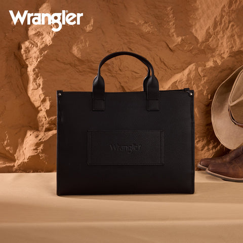 Wrangler Structured Work Tote/Large Carry-All Tote/Crossbody with Pouch