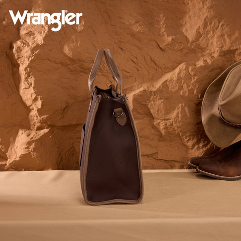 Wrangler Structured Work Tote/Large Carry-All Tote/Crossbody with Pouch