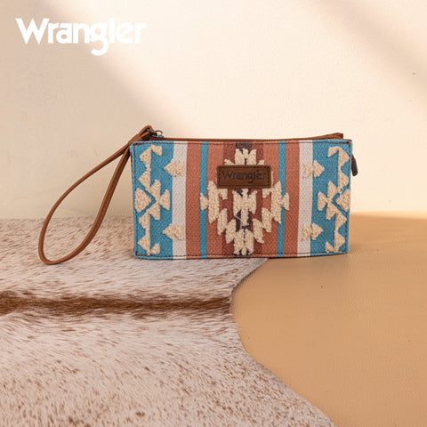 Wrangler Sherpa Aztec Canvas  Clutch