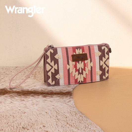 Wrangler Sherpa Aztec Canvas  Clutch