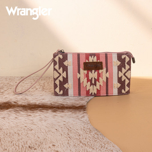 Wrangler Sherpa Aztec Canvas  Clutch