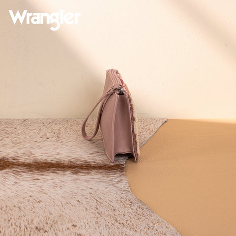 Wrangler Sherpa Aztec Canvas  Clutch