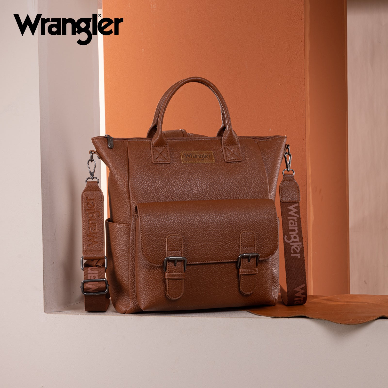 Wrangler PU business travel backpack