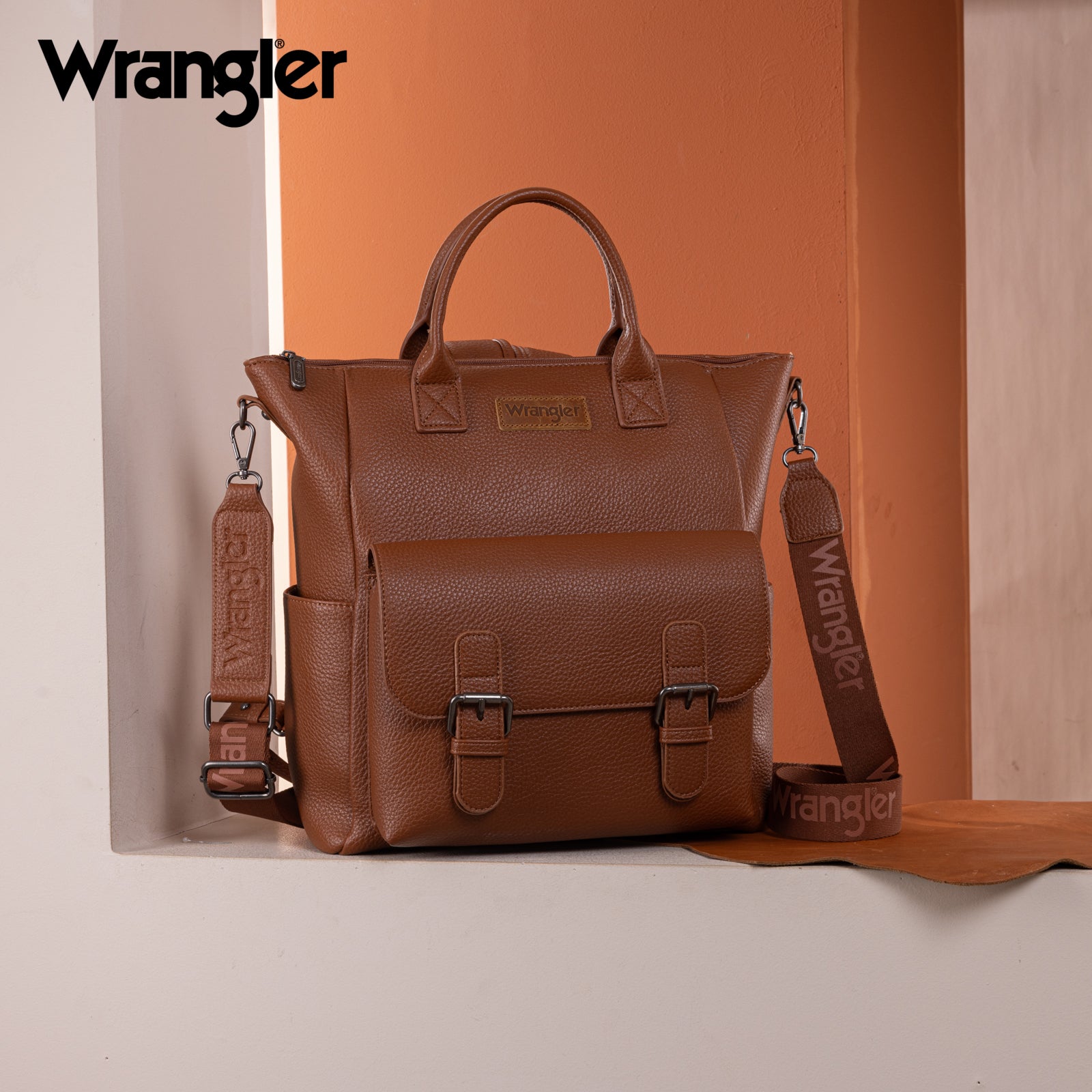 Wrangler PU business travel backpack