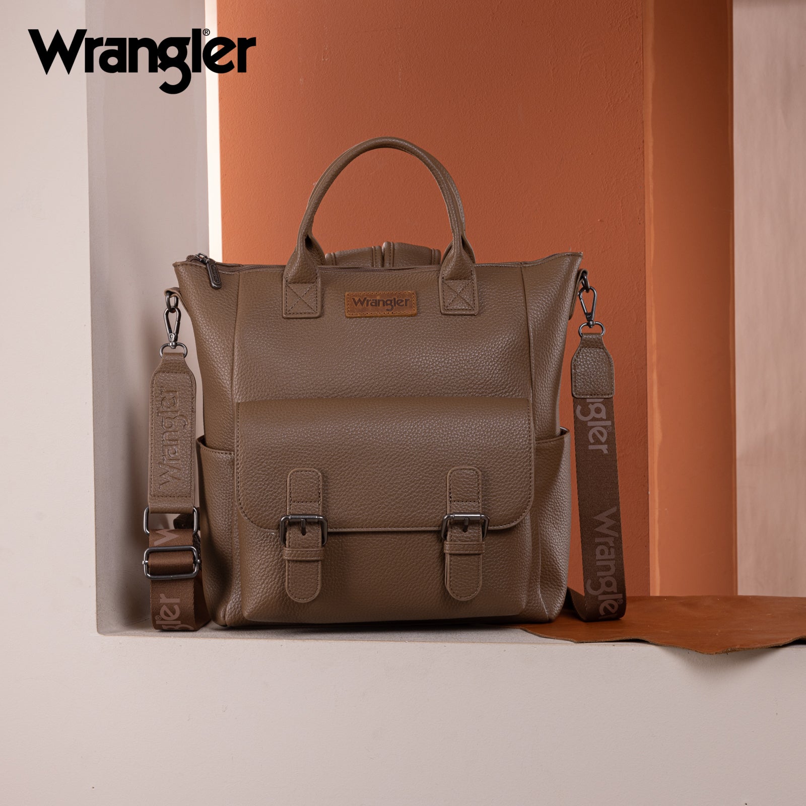 Wrangler PU business travel backpack