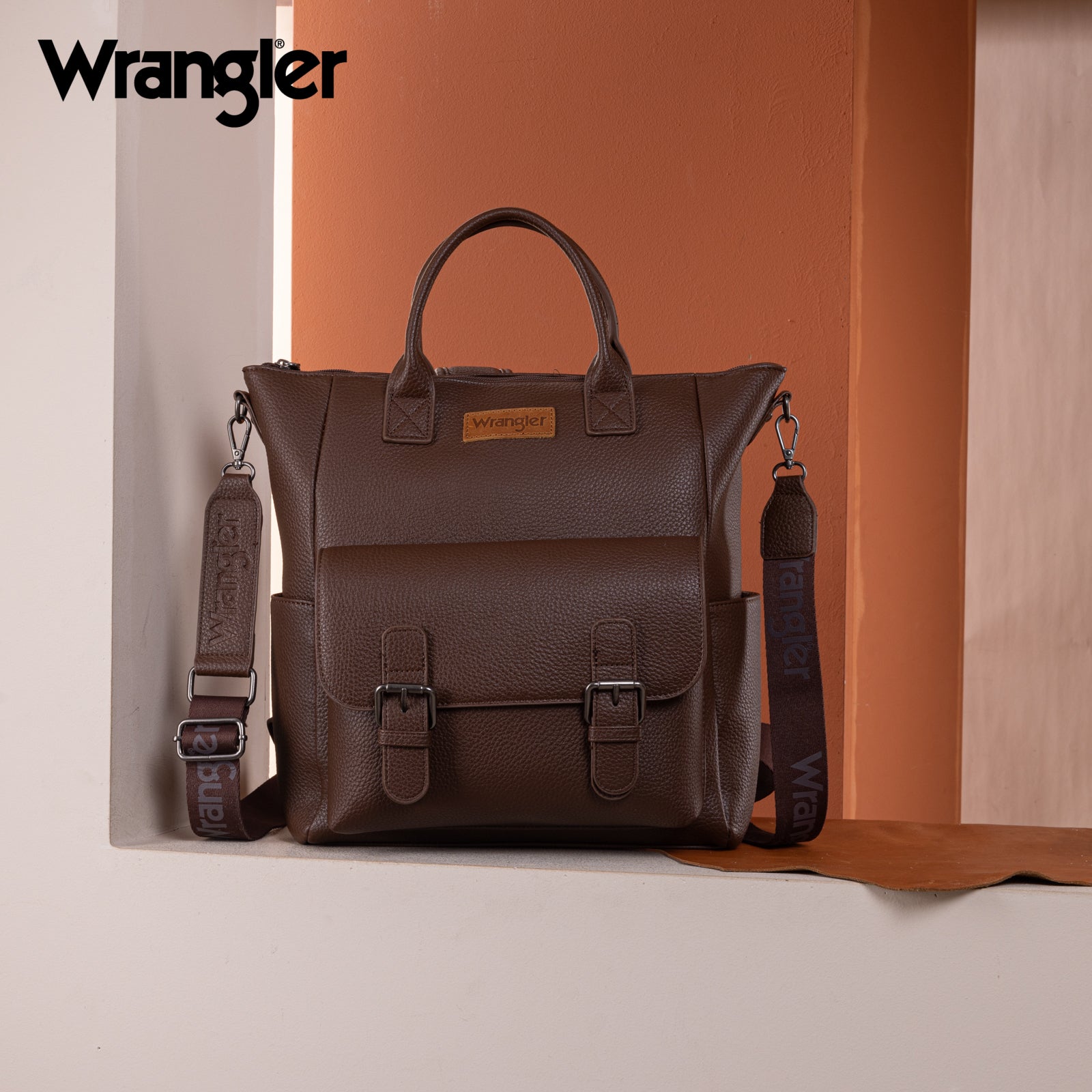 Wrangler PU business travel backpack