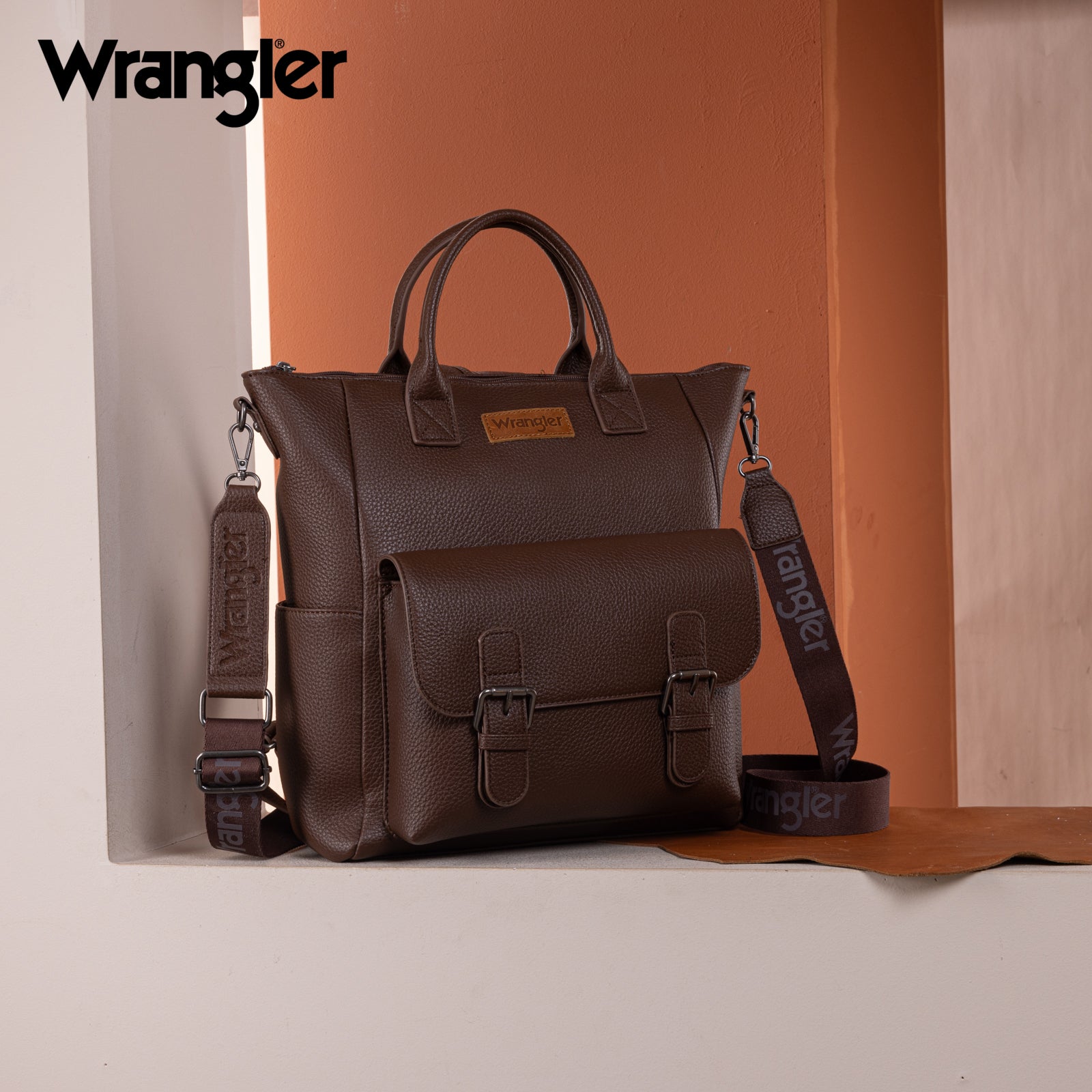 Wrangler PU business travel backpack