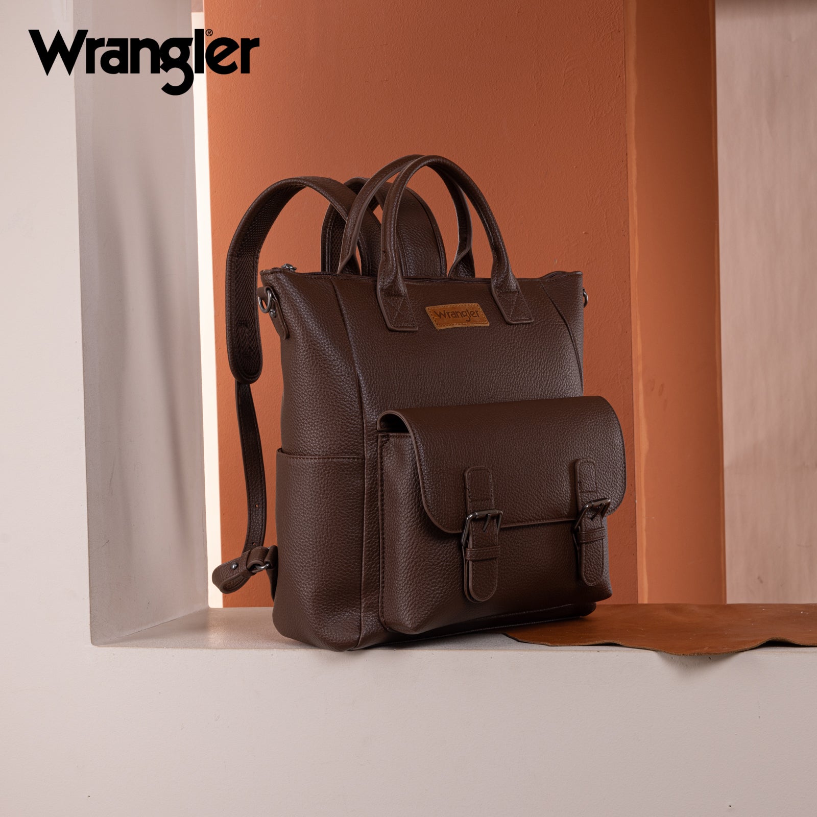 Wrangler PU business travel backpack