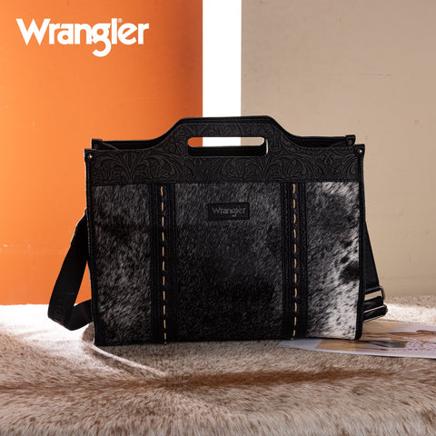 Wrangler Genuine Cowhide Carry-All Cowhide Large Tote/Crossbody