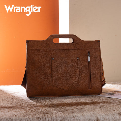 Wrangler Genuine Cowhide Carry-All Cowhide Large Tote/Crossbody