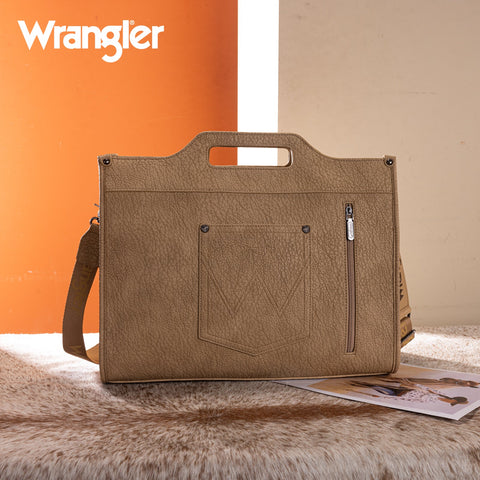 Wrangler Genuine Cowhide Carry-All Cowhide Large Tote/Crossbody