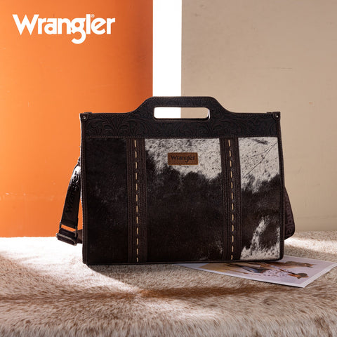 Wrangler Genuine Cowhide Carry-All Cowhide Large Tote/Crossbody