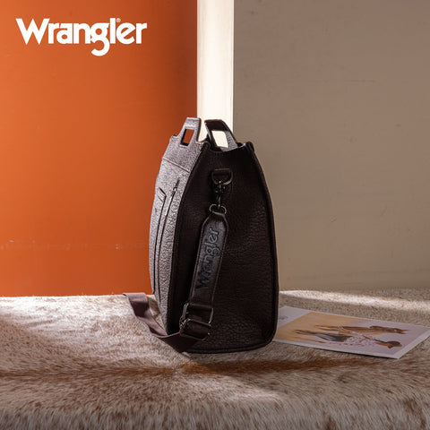 Wrangler Genuine Cowhide Carry-All Cowhide Large Tote/Crossbody
