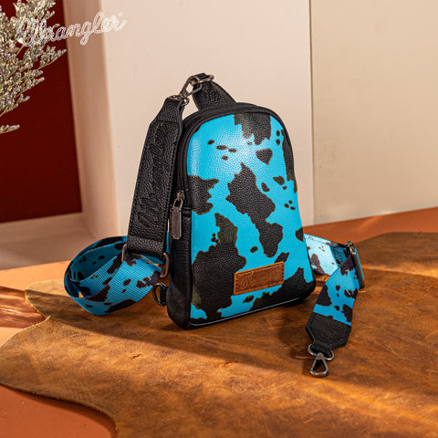 Wrangler Cow Print Sling Bag