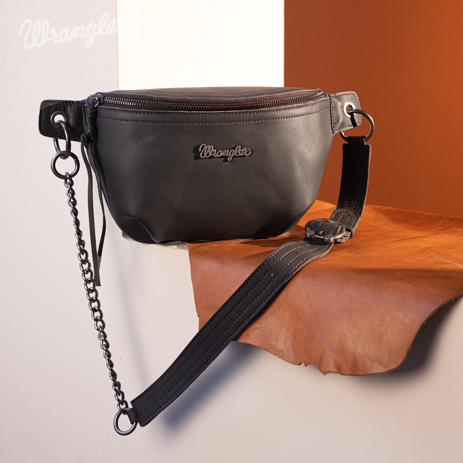 Wrangler Genuine Leather Belt Bag