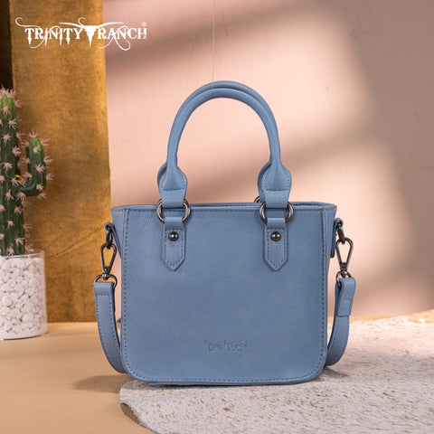 Trinity Ranch Floral Tooled Collection Mini Tote/Crossbody